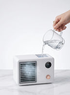 Tragbarer Desktop Luftkühlventilator mit Sprühfunktion