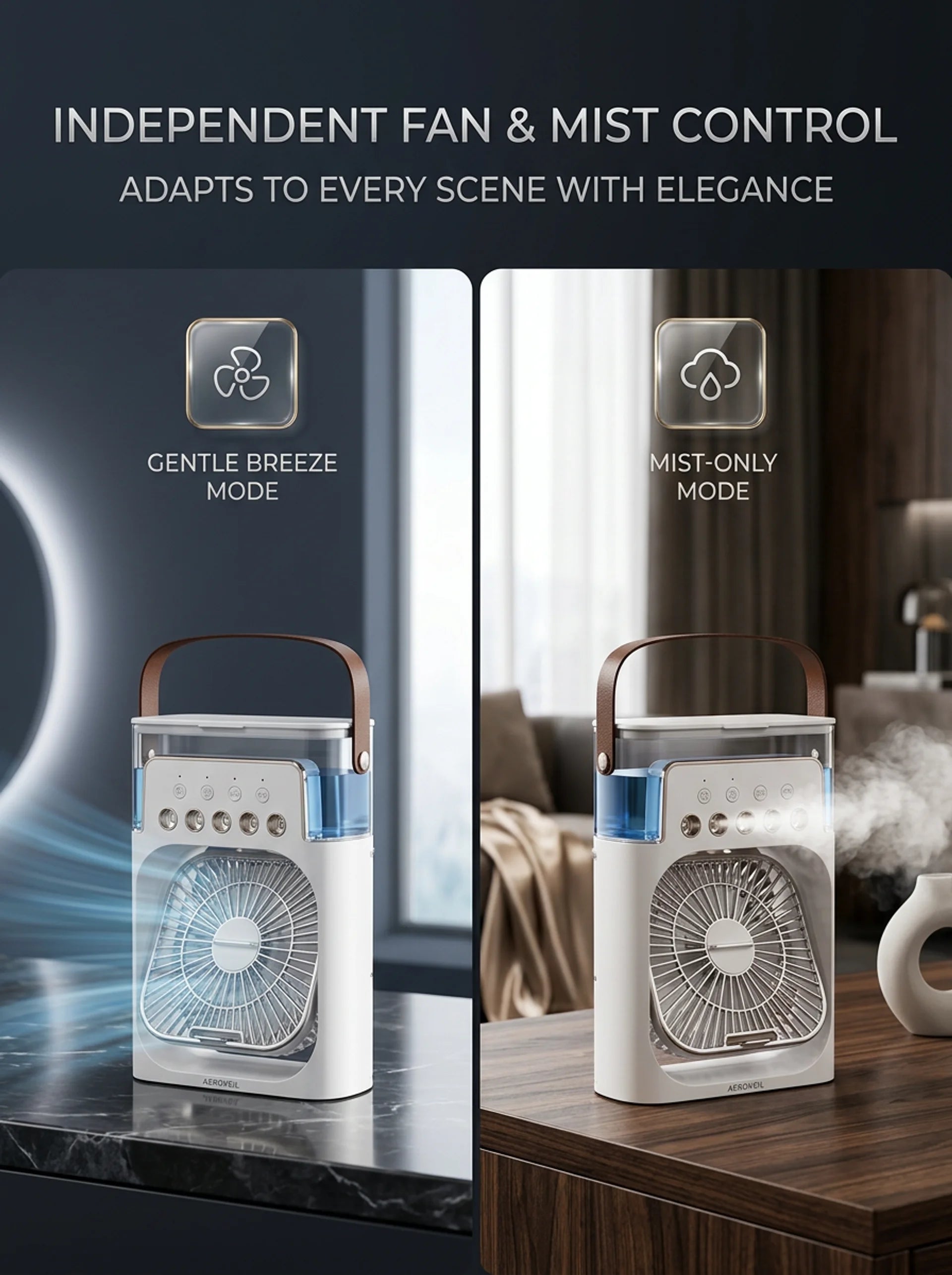 Kleiner Wassernebel-Ventilator