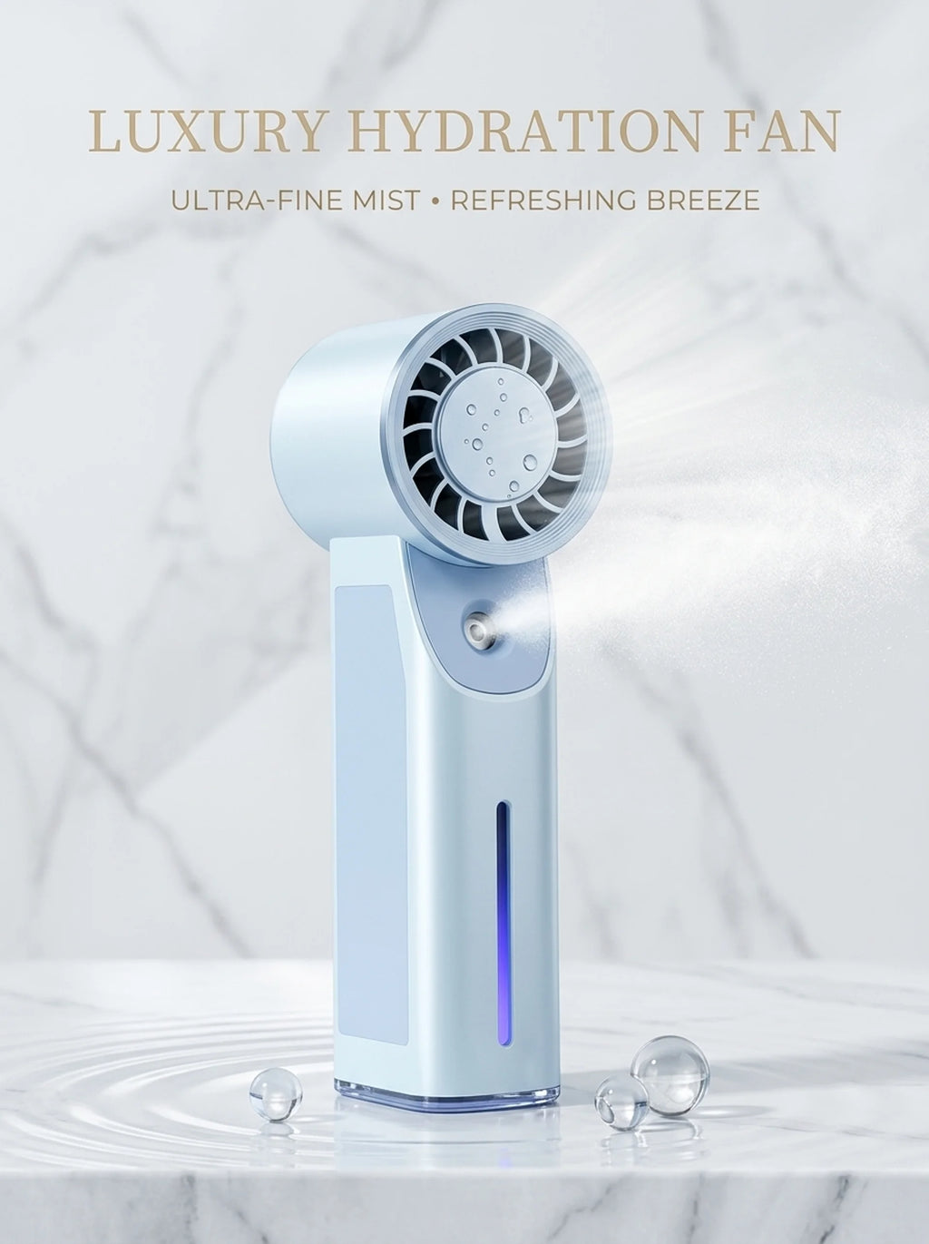 Handventilator mit Sprühfunktion