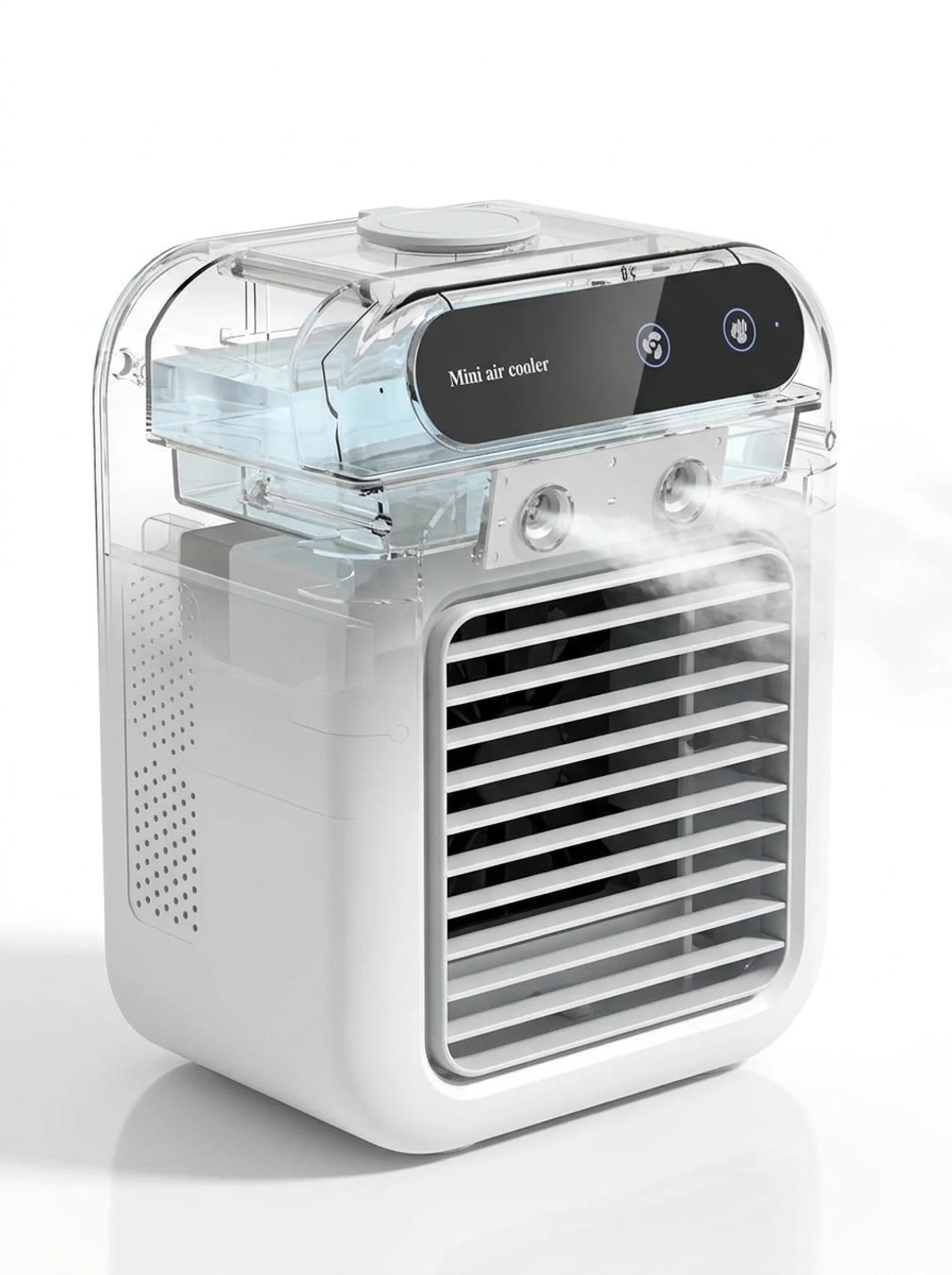 Tragbarer Klimaanlagen-Ventilator mit Sprühfunktion